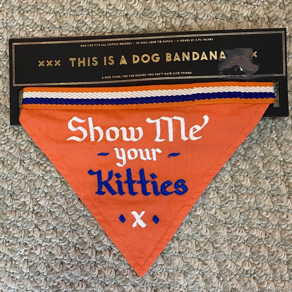 Orange Dog Bandana - Show Me Your Kitties